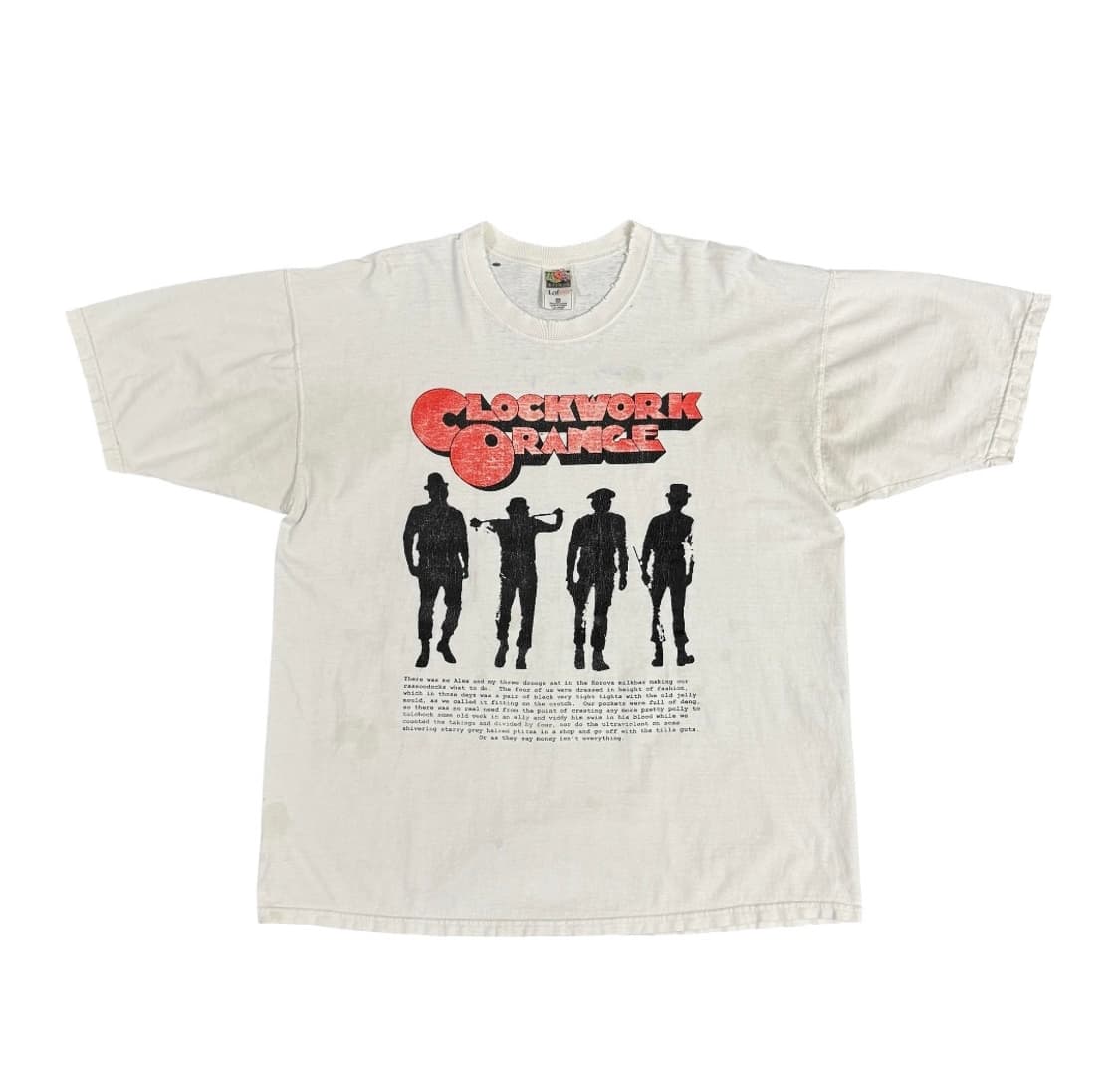 빈티지 90s Clockwork Orange 시계태엽 오렌지 영화 티셔츠 상품이미지1