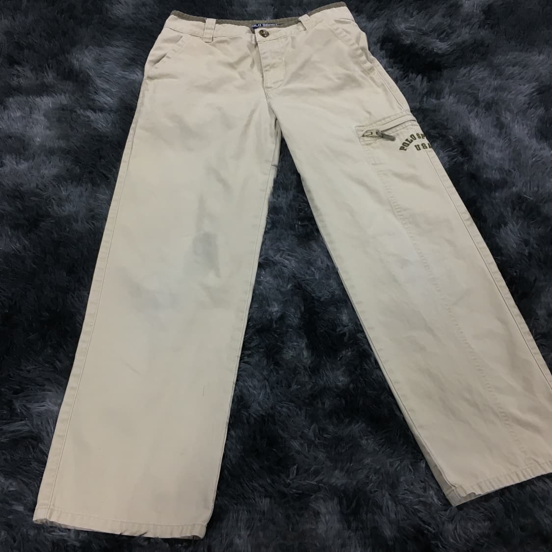 투티/0139 폴로 랄프로렌 스포츠 베이지 면팬츠 베이지 카고 y2k  상품이미지3