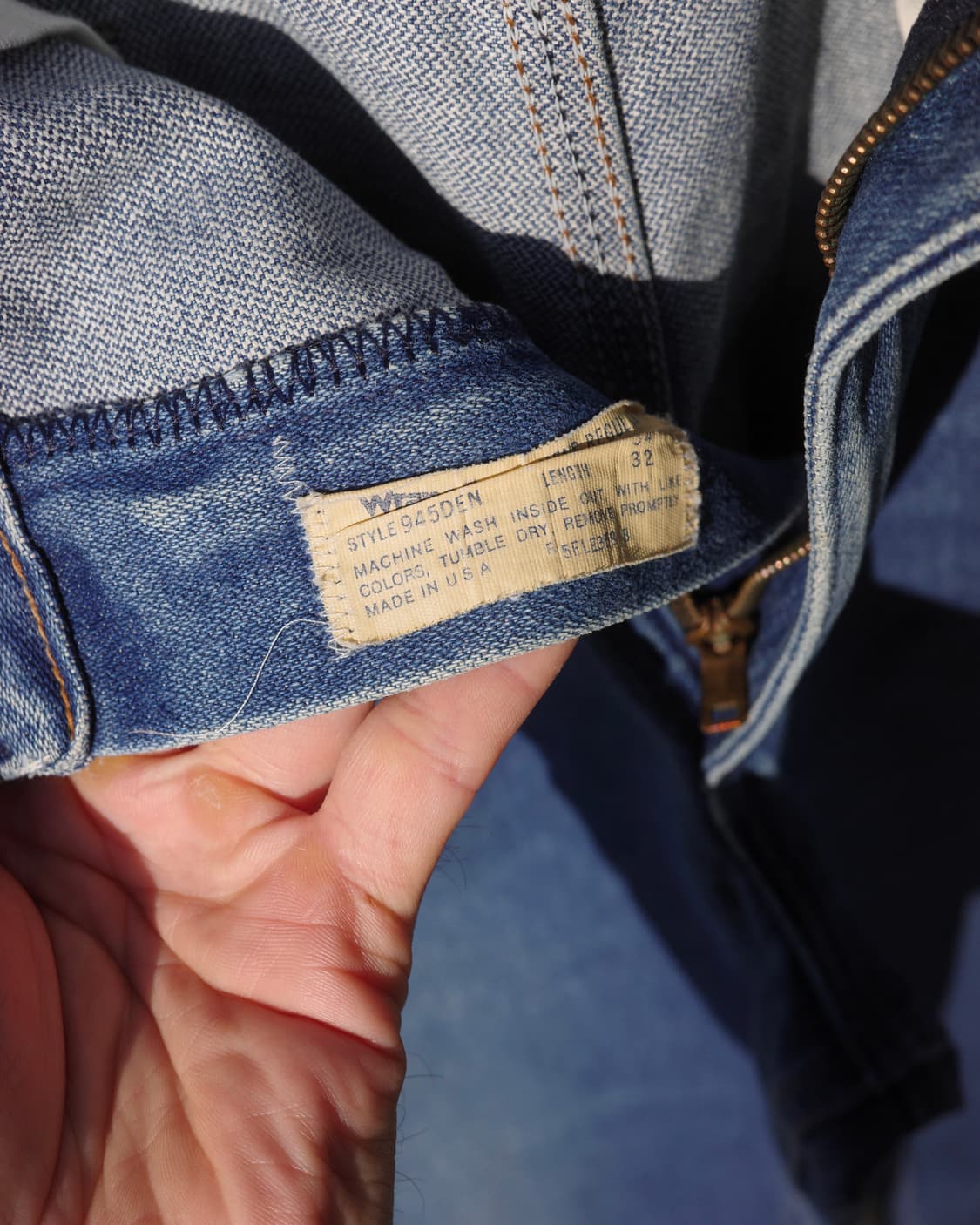 70s 랭글러 945den 플레어 데님 팬츠 상품이미지4