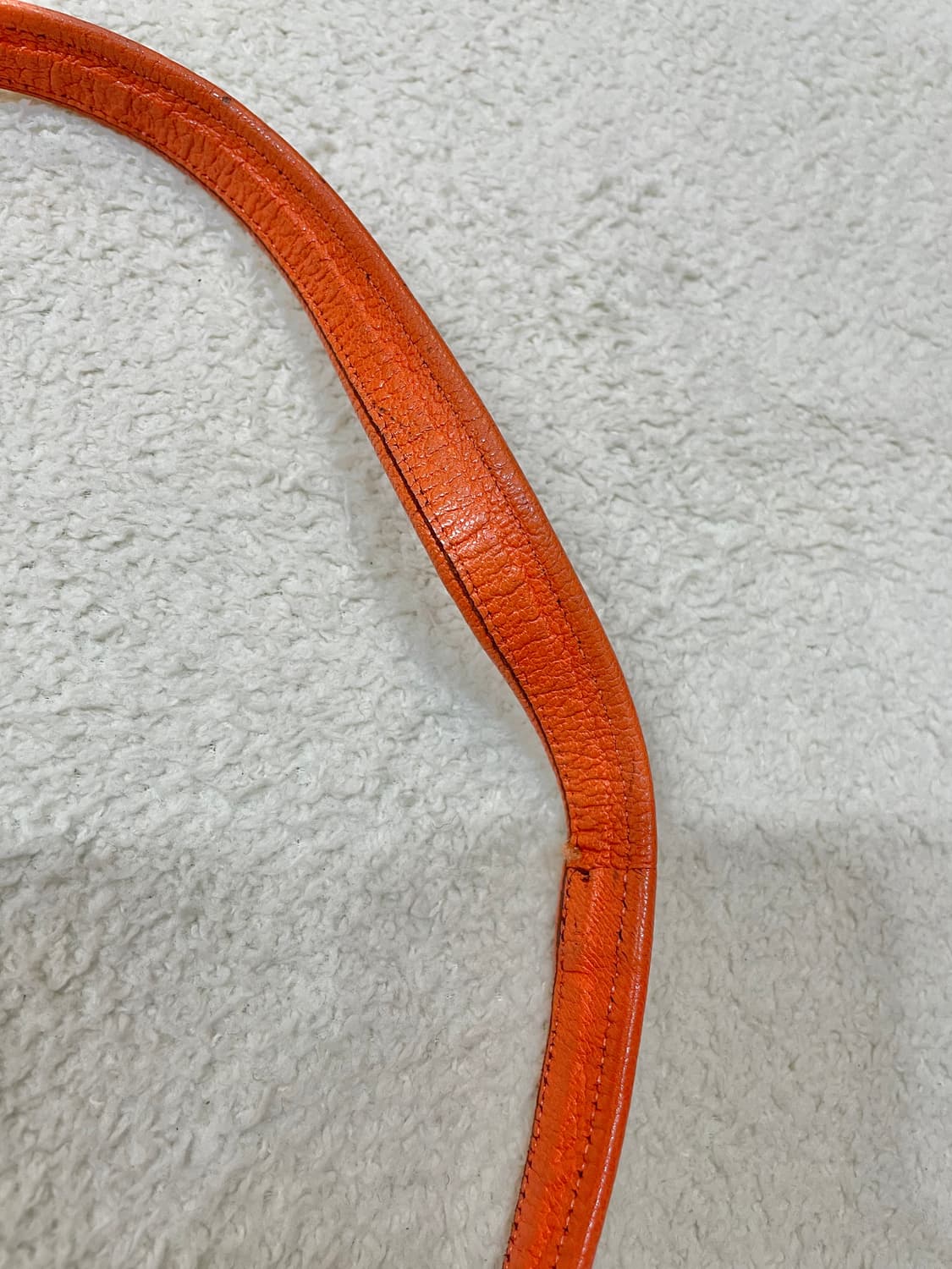 90s Courréges 꾸레쥬 소가죽 로고 미니백 상품이미지10