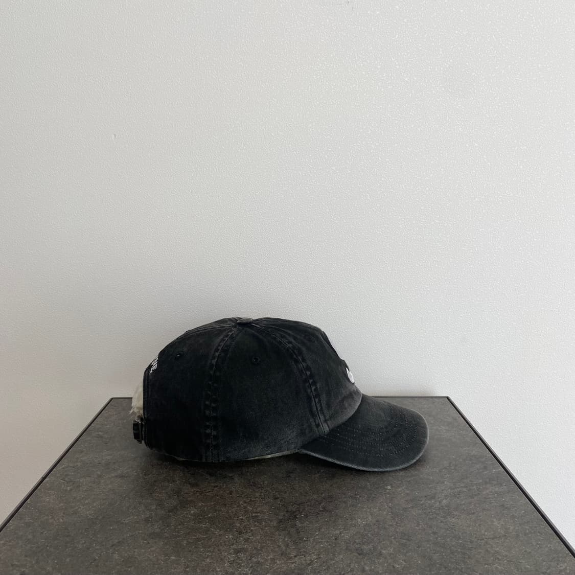 (OS) 슈프림 S로고 볼캡 모자 피그먼트 블랙 상품이미지3