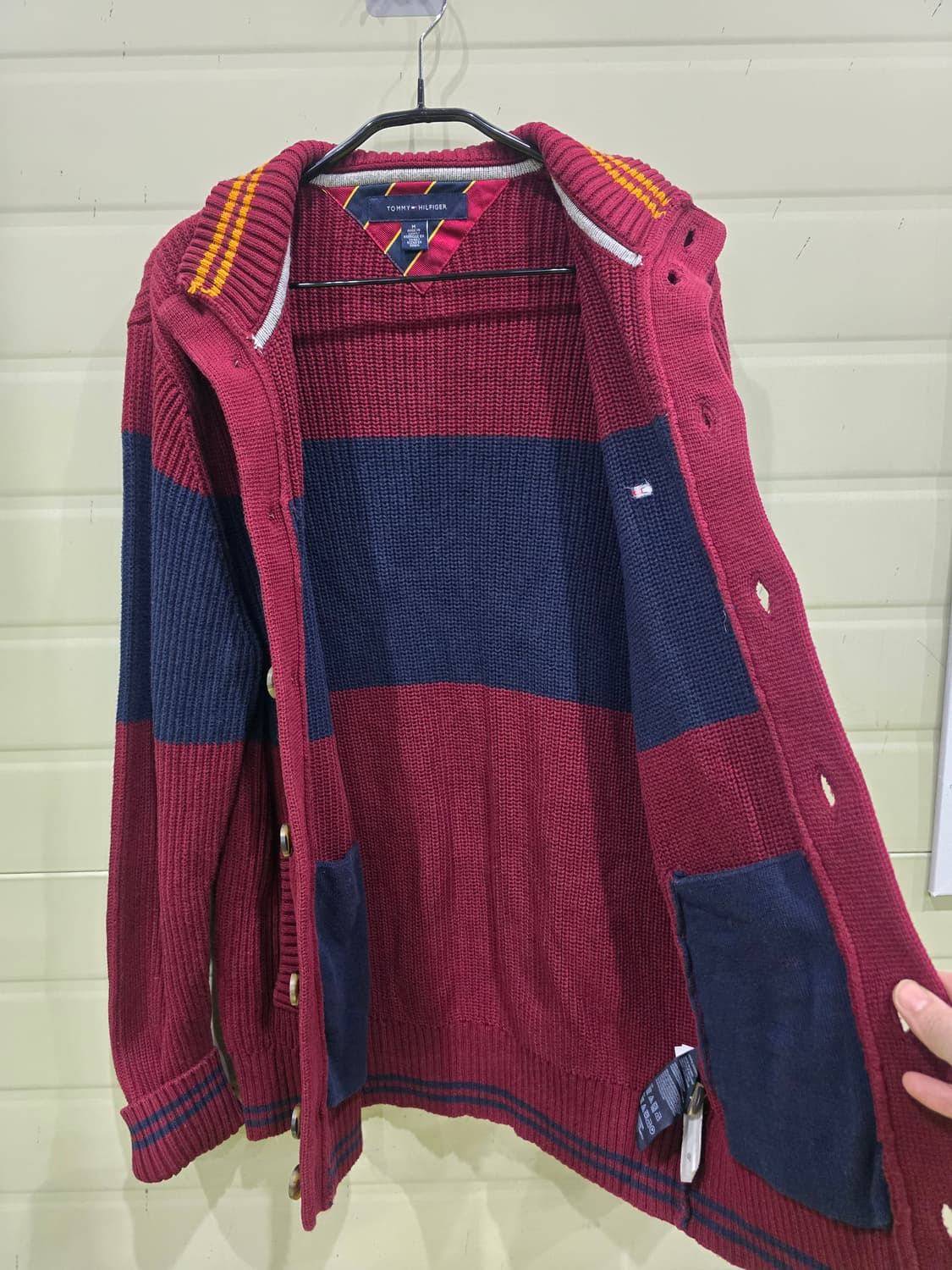 타미힐피거 남성 니트 가디건 M 상품이미지2
