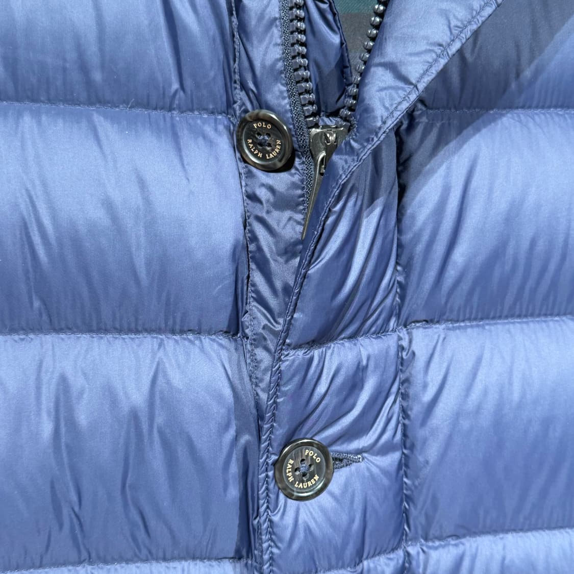 폴로랄프로렌 덕다운 패딩 코트 s 95 타탄 상품이미지3