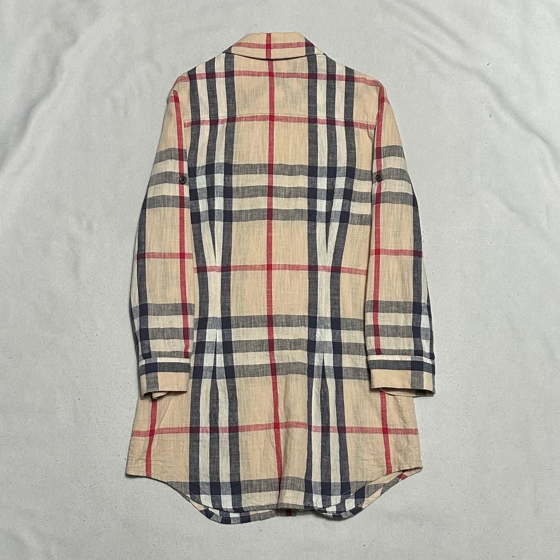 S 버버리 노바체크 여성용 실크 셔츠 상품이미지3