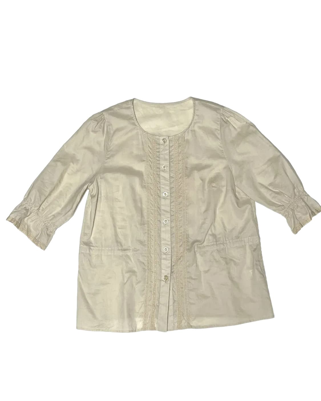 Simple lace blouse 상품이미지1