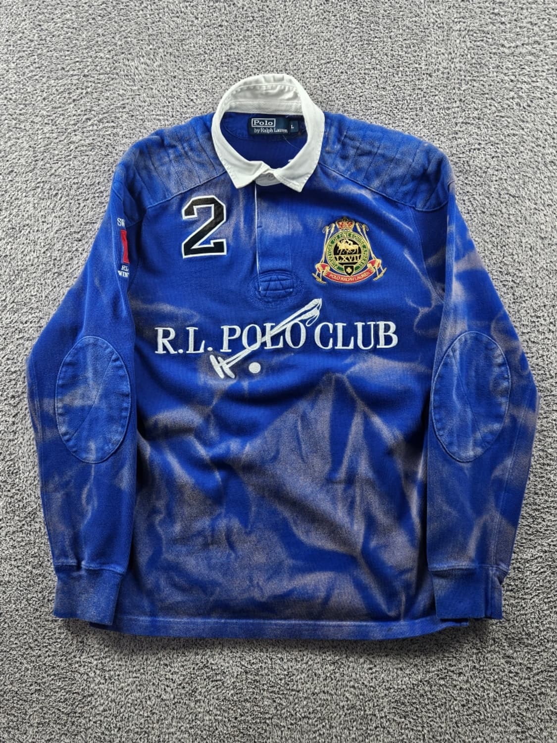 폴로랄프로렌 다잉 워시드 커스텀 럭비 티셔츠 ( L ) / 10995 상품이미지2