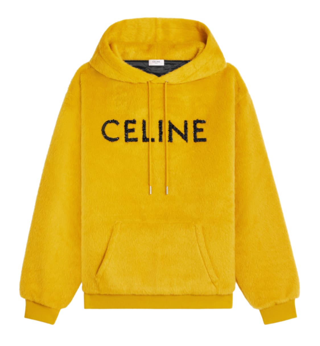 셀린느 알파카 글리터 로고 패디드 후드 XL 상품이미지1