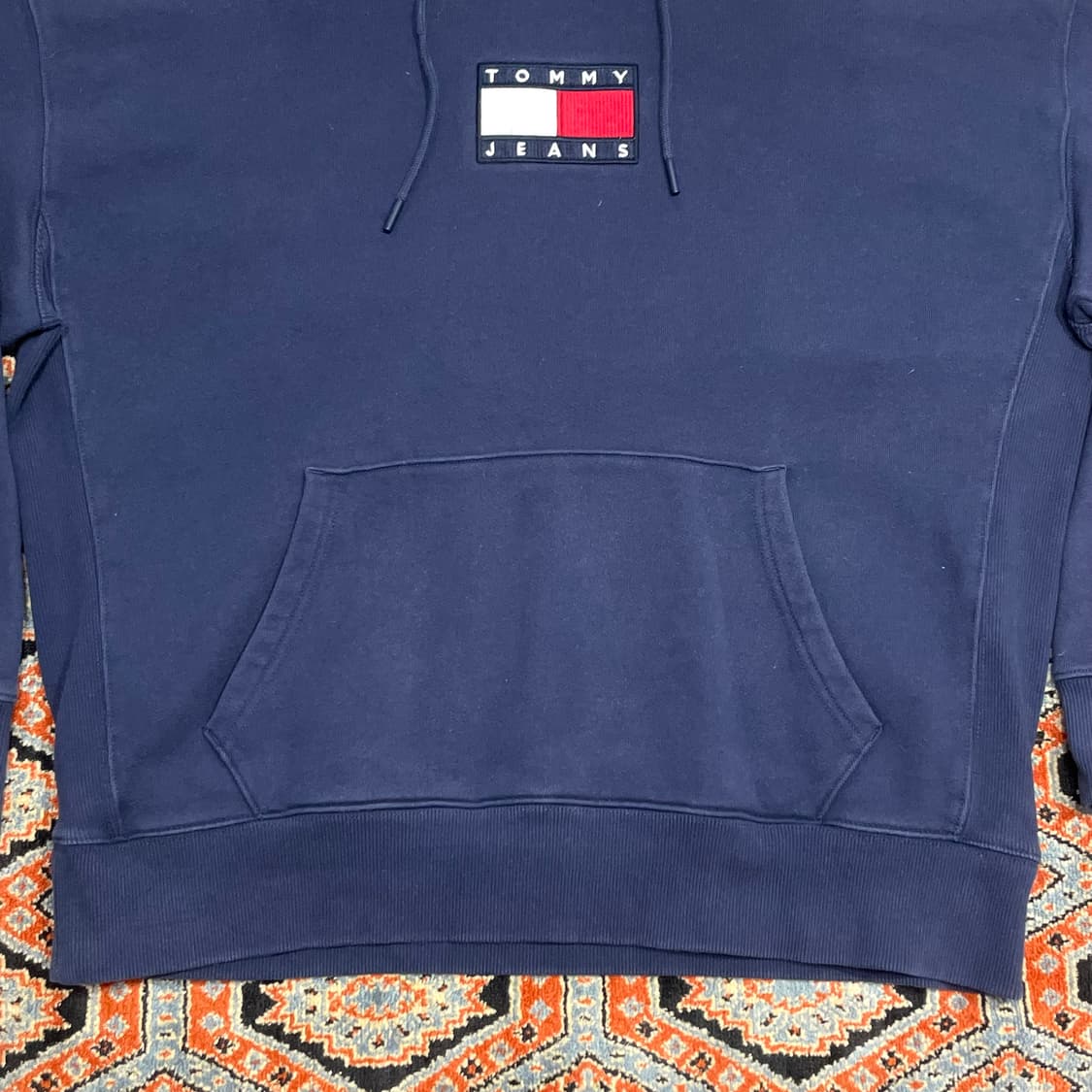 타미진스 시그니처로고 네이비 기모 후드티셔츠 남성XXL 상품이미지3