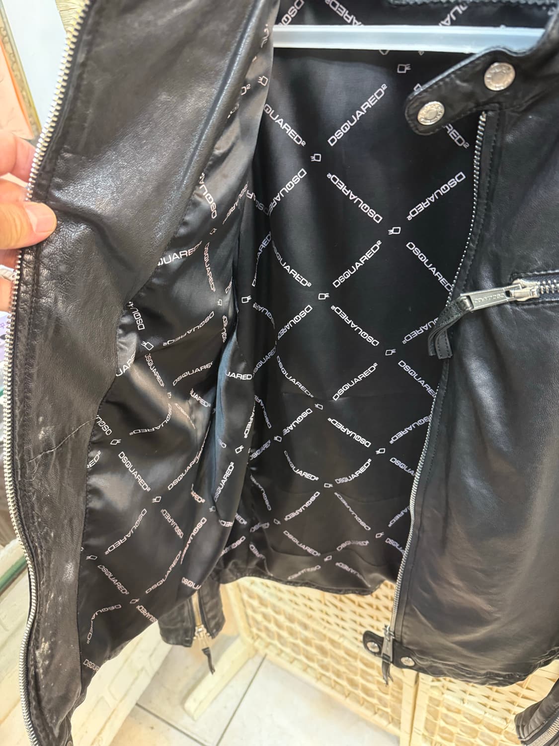 50/100 정품 디스퀘어드 2 라이더 가죽자켓 팝니다 상품이미지7