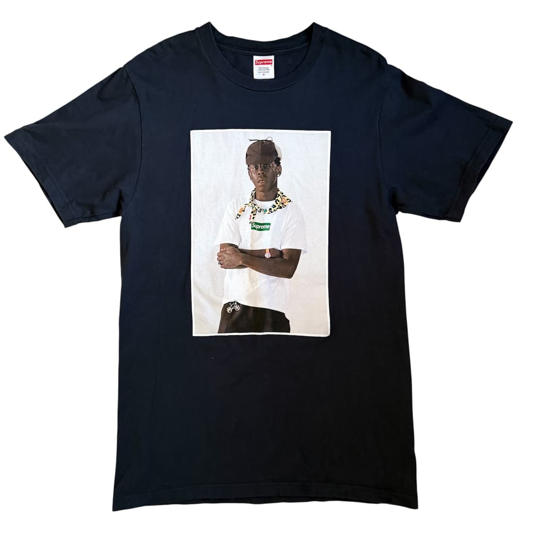 슈프림 타일러더크리에이터 포토 반팔 티셔츠 네이비 상품이미지1