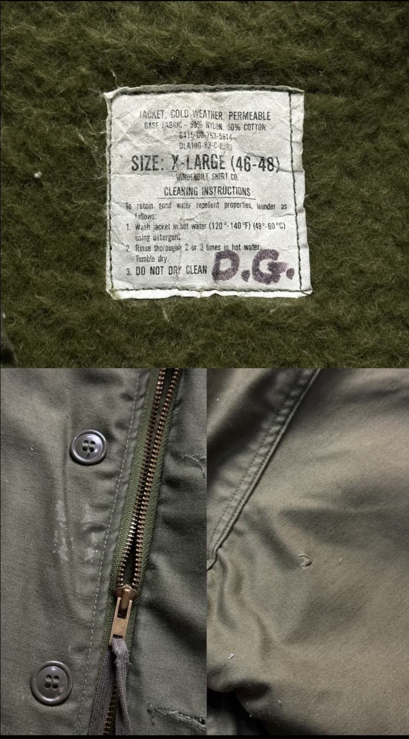 80'S OG US NAVY A-2 덱자켓 미 해군 오리지 널 덱자켓 상품이미지4