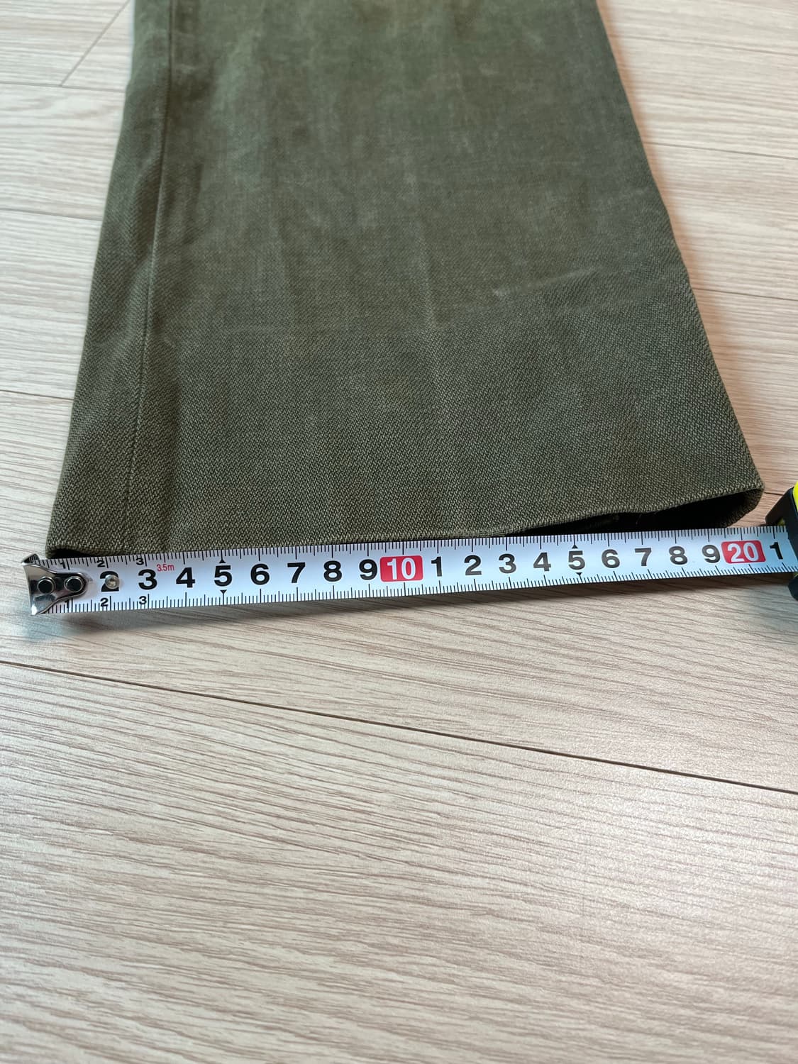 로로피아나 올리브 그린 코튼 팬츠 50 정품 상품이미지7