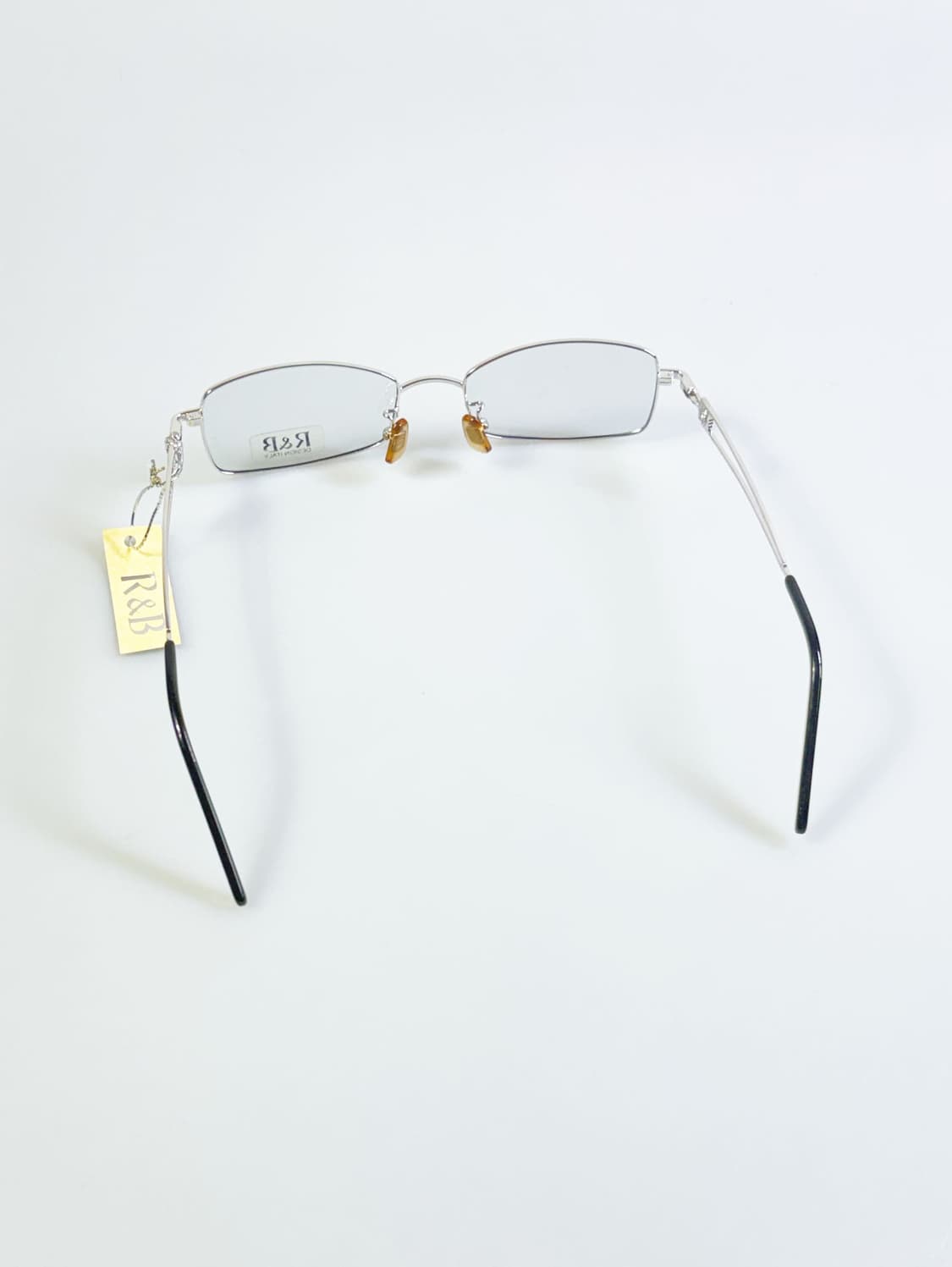 R&B EYEWEAR 실버 슬림 스퀘어 메탈 빈티지 안경 상품이미지6
