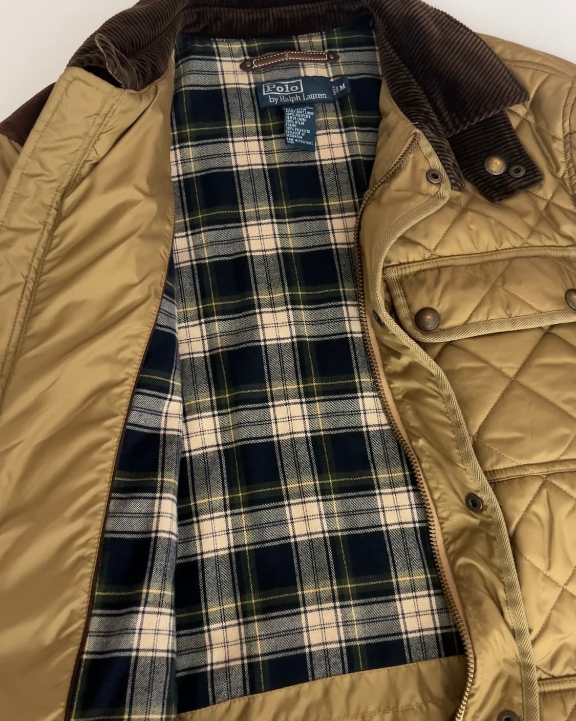폴로 랄프로렌 브라운 캠튼 퀼팅 자켓 M 상품이미지8