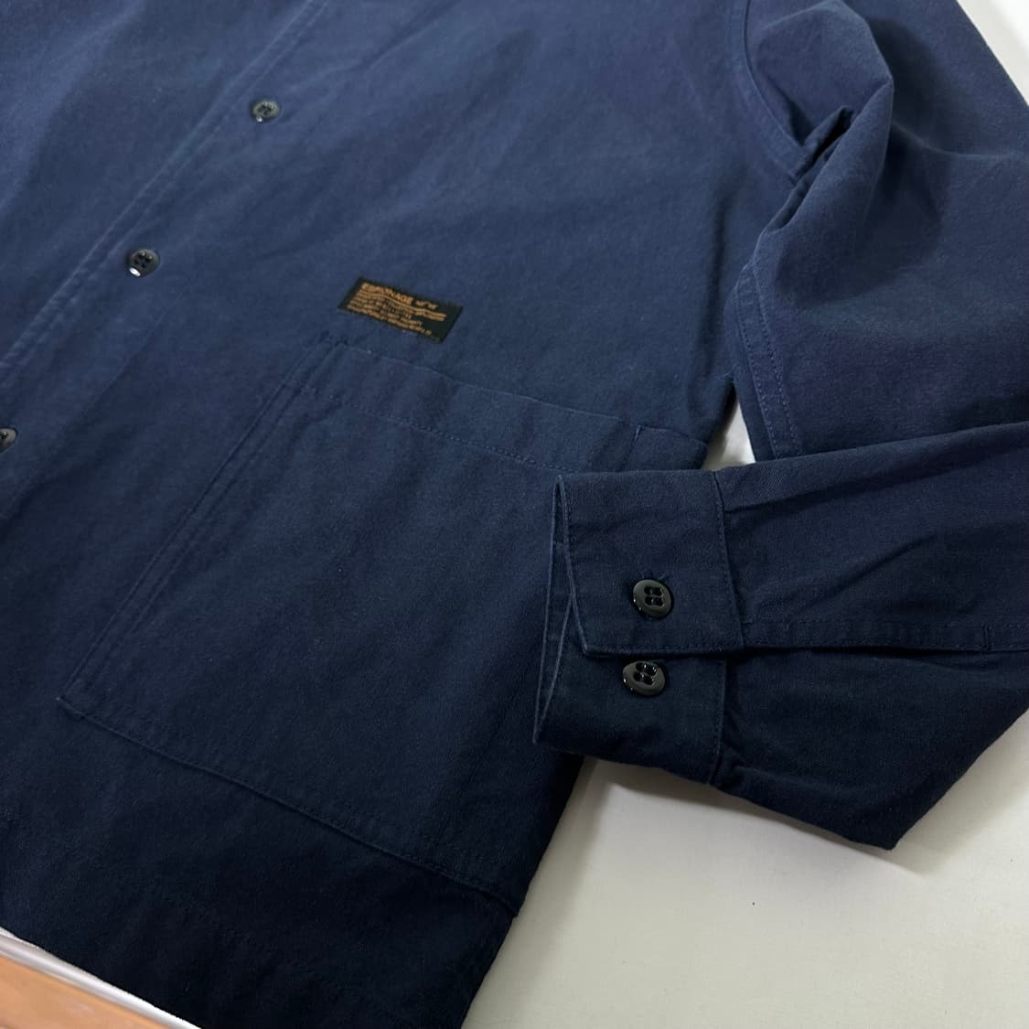 95 S 에스피오나지 코튼 논카라 네이비 코튼자켓 상품이미지4