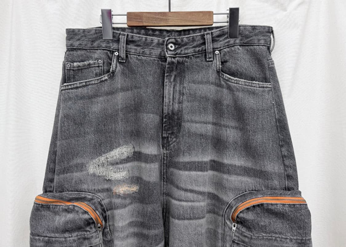 PDF 게릴라 카고 데님 팬츠 상품이미지3