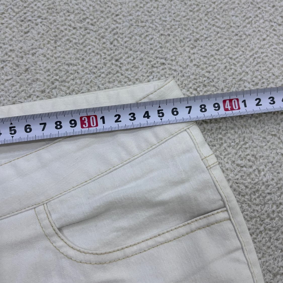 M MARE 여성 화이트 데님 팬츠 0520E 상품이미지7