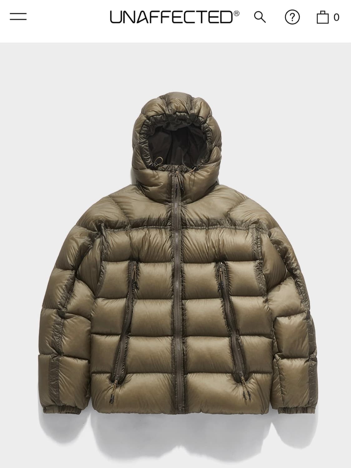 [S] 언어펙티드 LS 후드 다운 패딩 상품이미지1