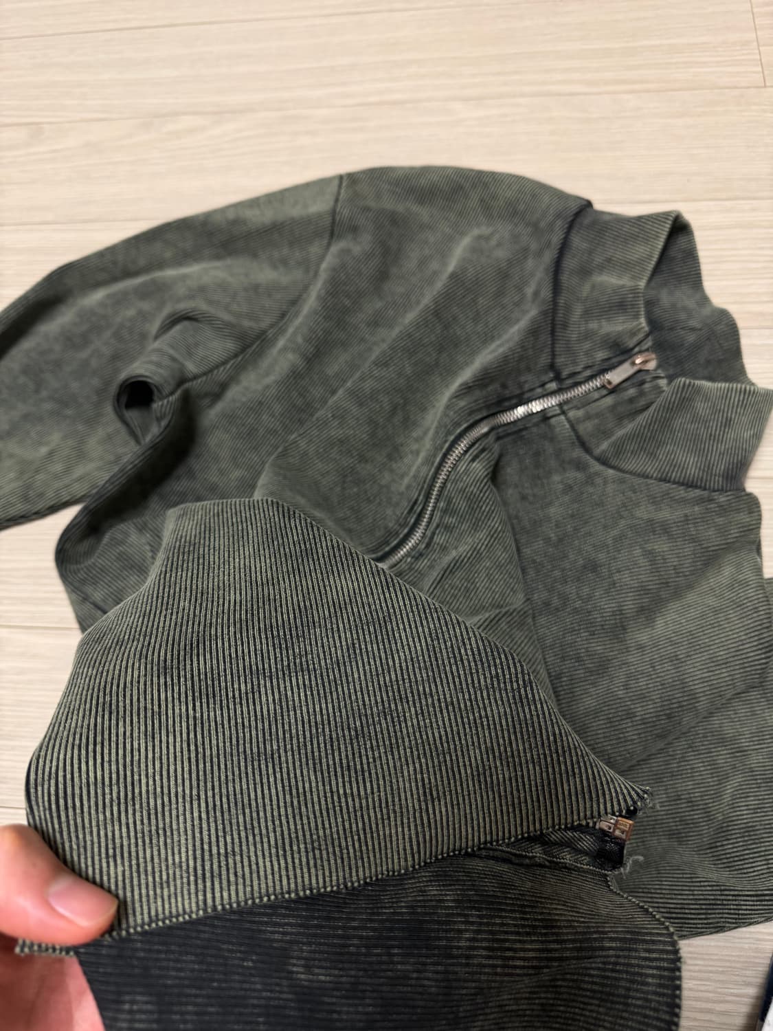 자라 빈티지 워싱 니트 집업 상품이미지6