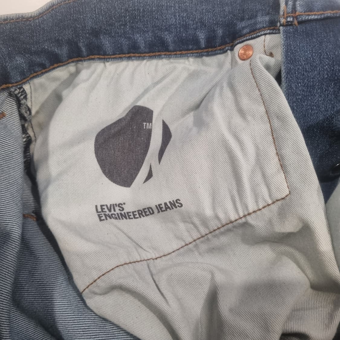 새제품 일본 리바이스 엔지니어드진 LEJ502 블랭크탭 로얄사이즈 34 상품이미지10