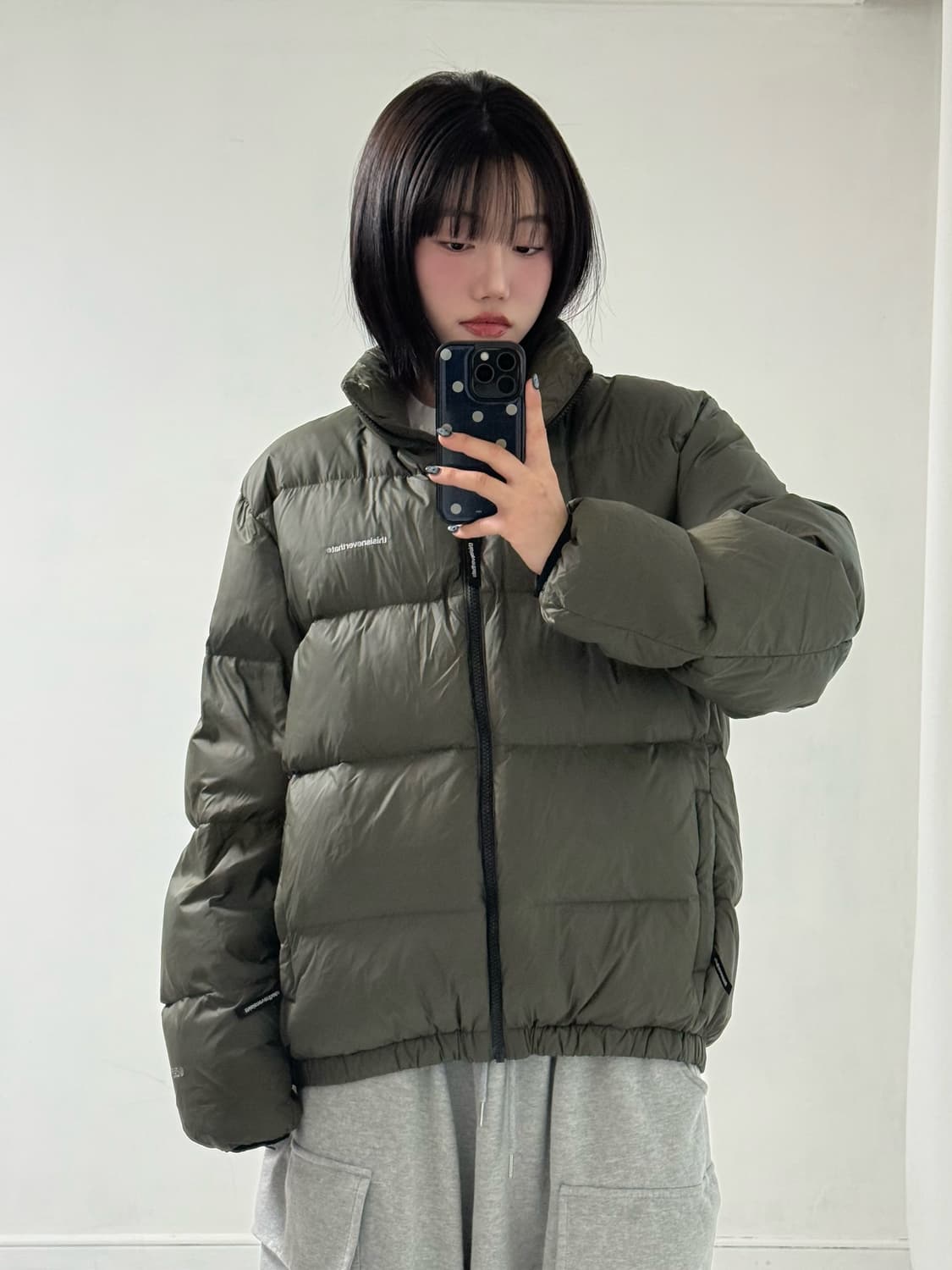 디스이즈네버댓 카키 덕 패딩 상품이미지1