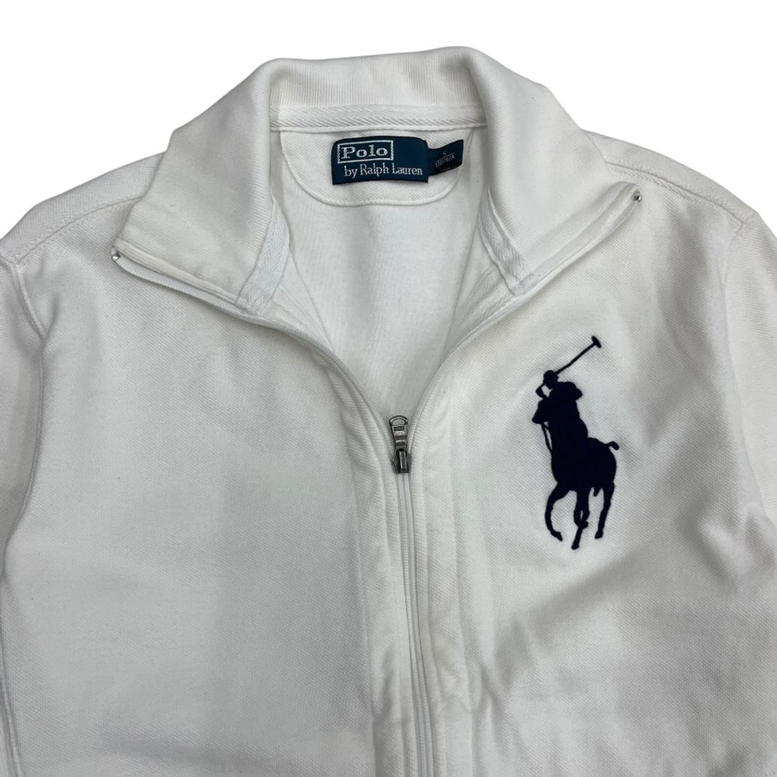 폴로 랄프로렌 네이비 빅포니 화이트 집업 S 상품이미지4