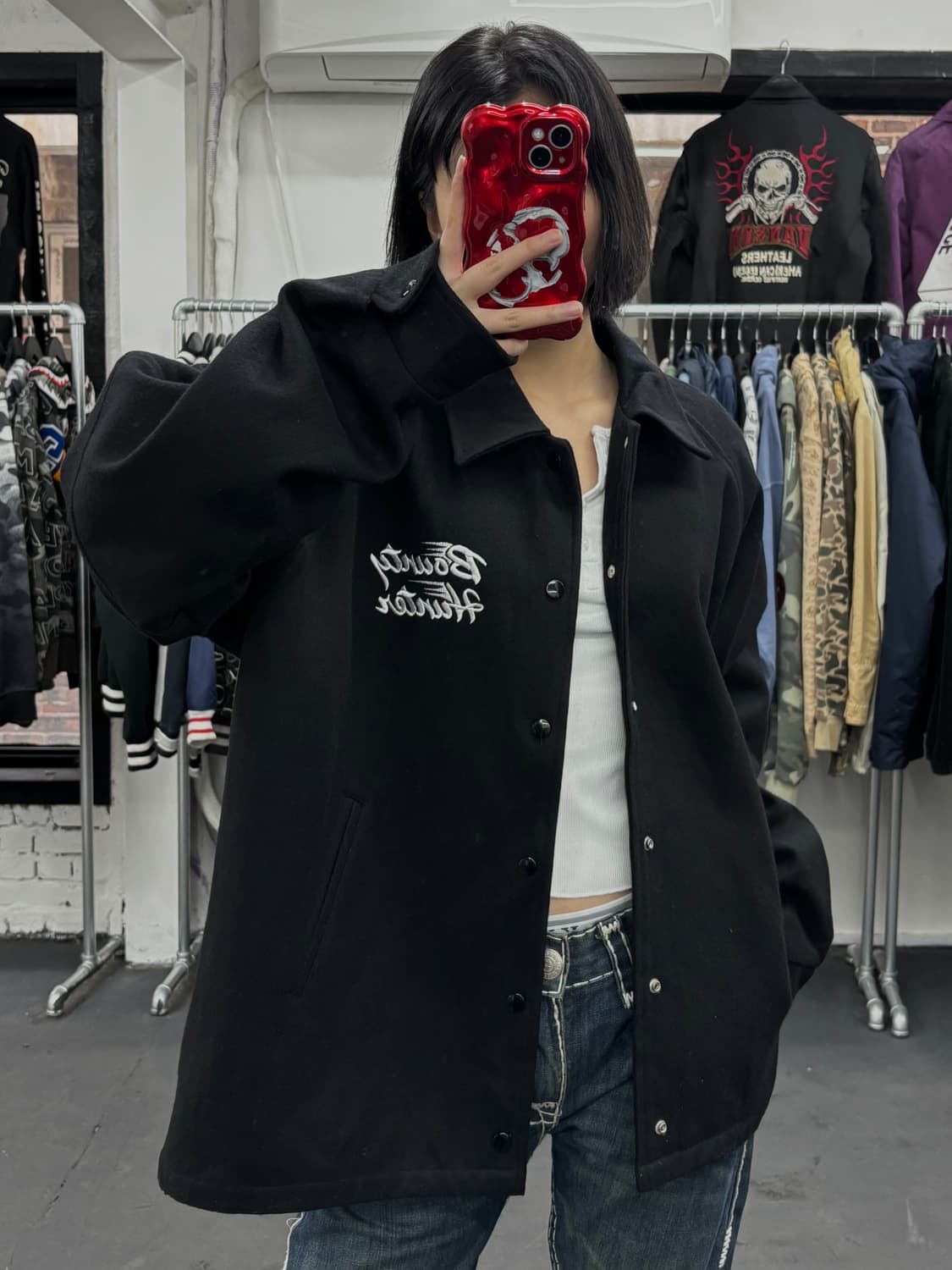 바운티헌터 스컬 울 자켓 상품이미지3