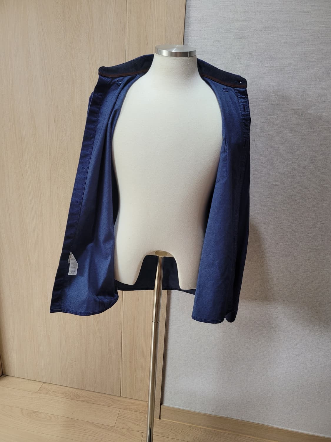 맨스타 Manstar 남자 드레스셔츠 100 블루네이비 상품이미지7