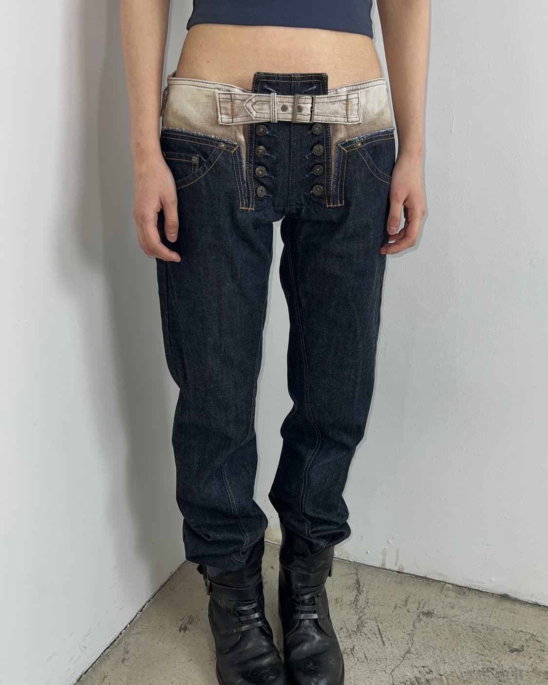 마리떼 프랑소와 저버 3D컷 입체 데님 팬츠 상품이미지2