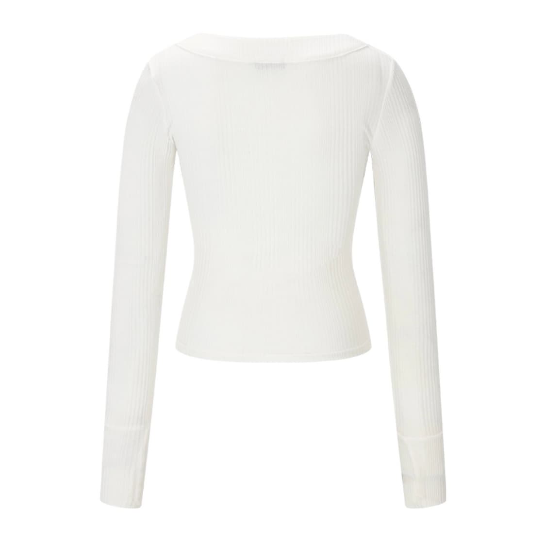 Tanny Button Ribbed Long Sleeve Top 상품이미지2