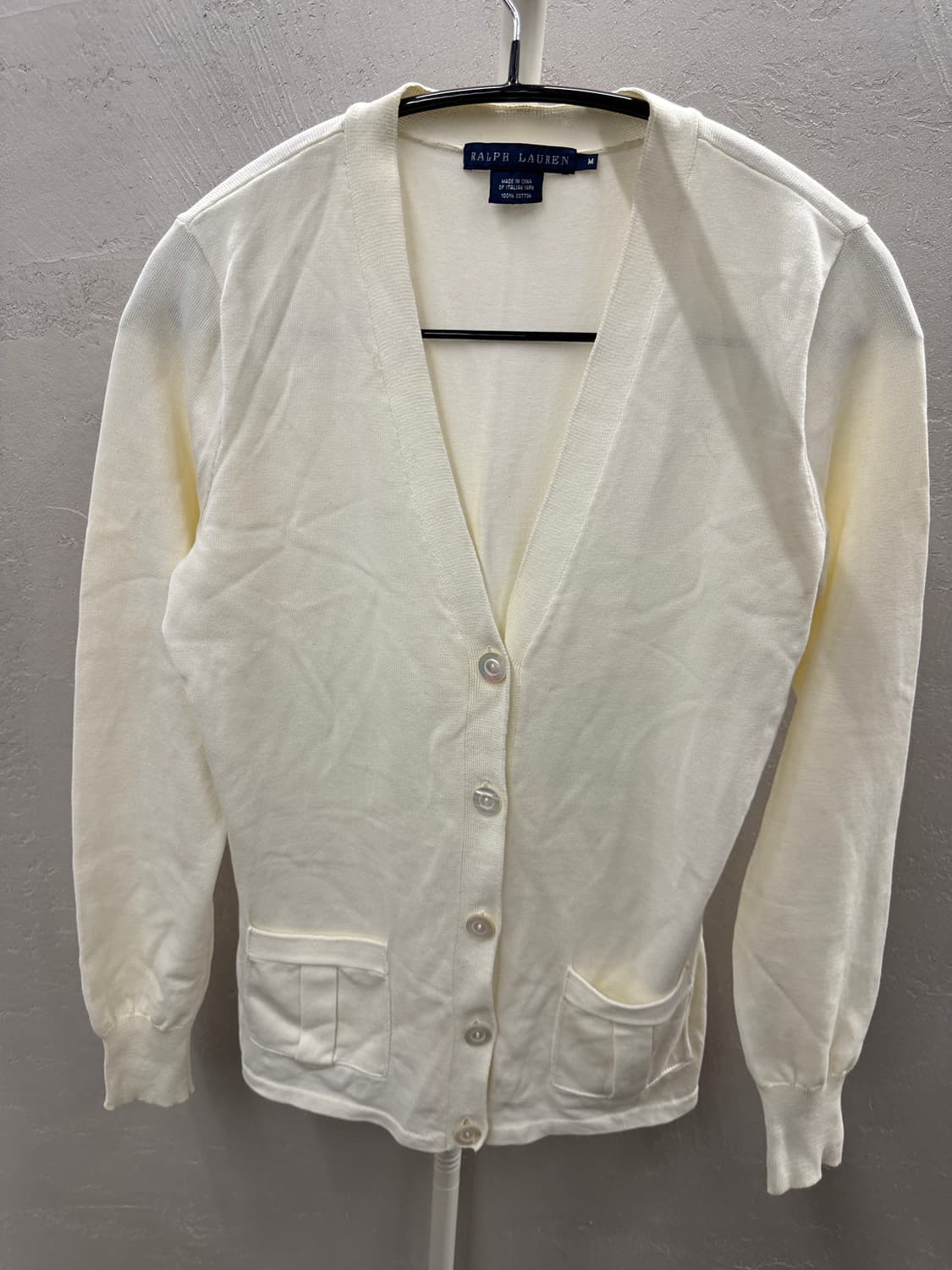 랄프로렌 아이보리색 가디건M 상품이미지2