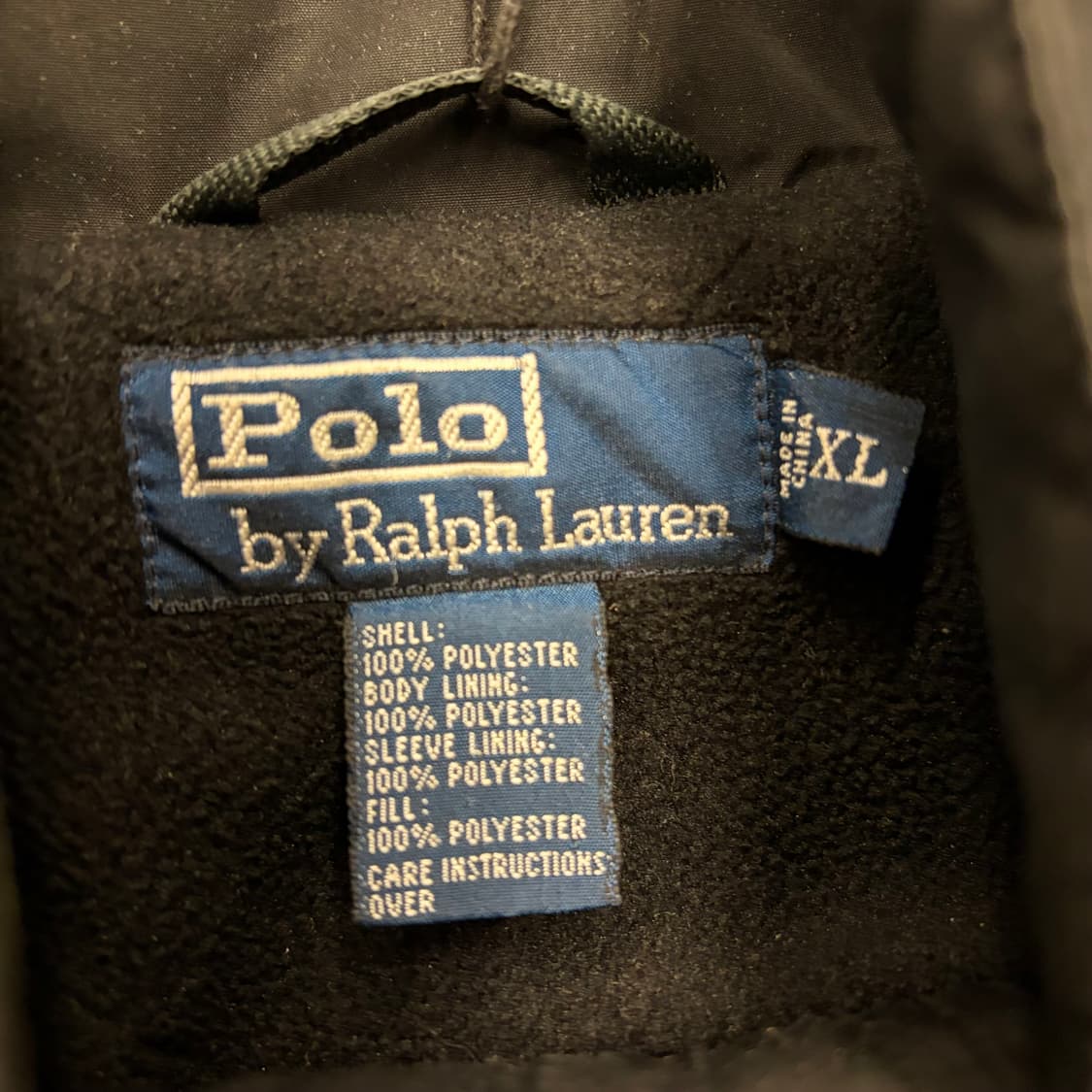 폴로 랄프 로렌 블랙 폴르쉘 페리 자켓 XL 상품이미지7