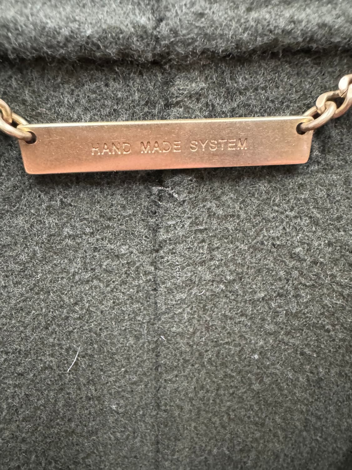 한섬 시스템 모(양모)/캐시미어 핸드메이드 오픈 코트S(M) 상품이미지5