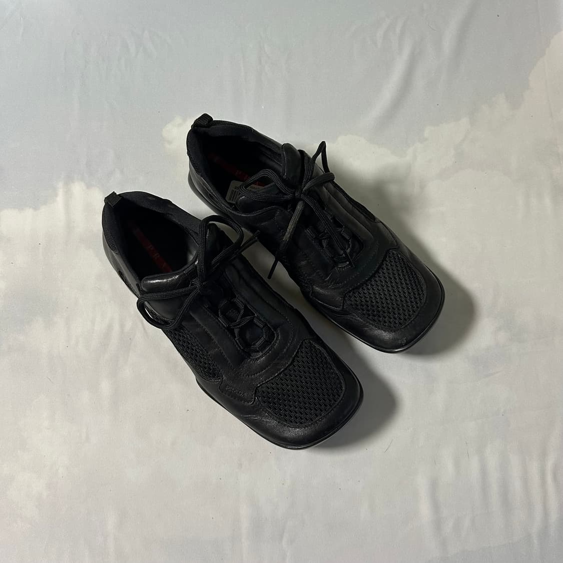 Prada sports mesh leather sneakers 상품이미지2
