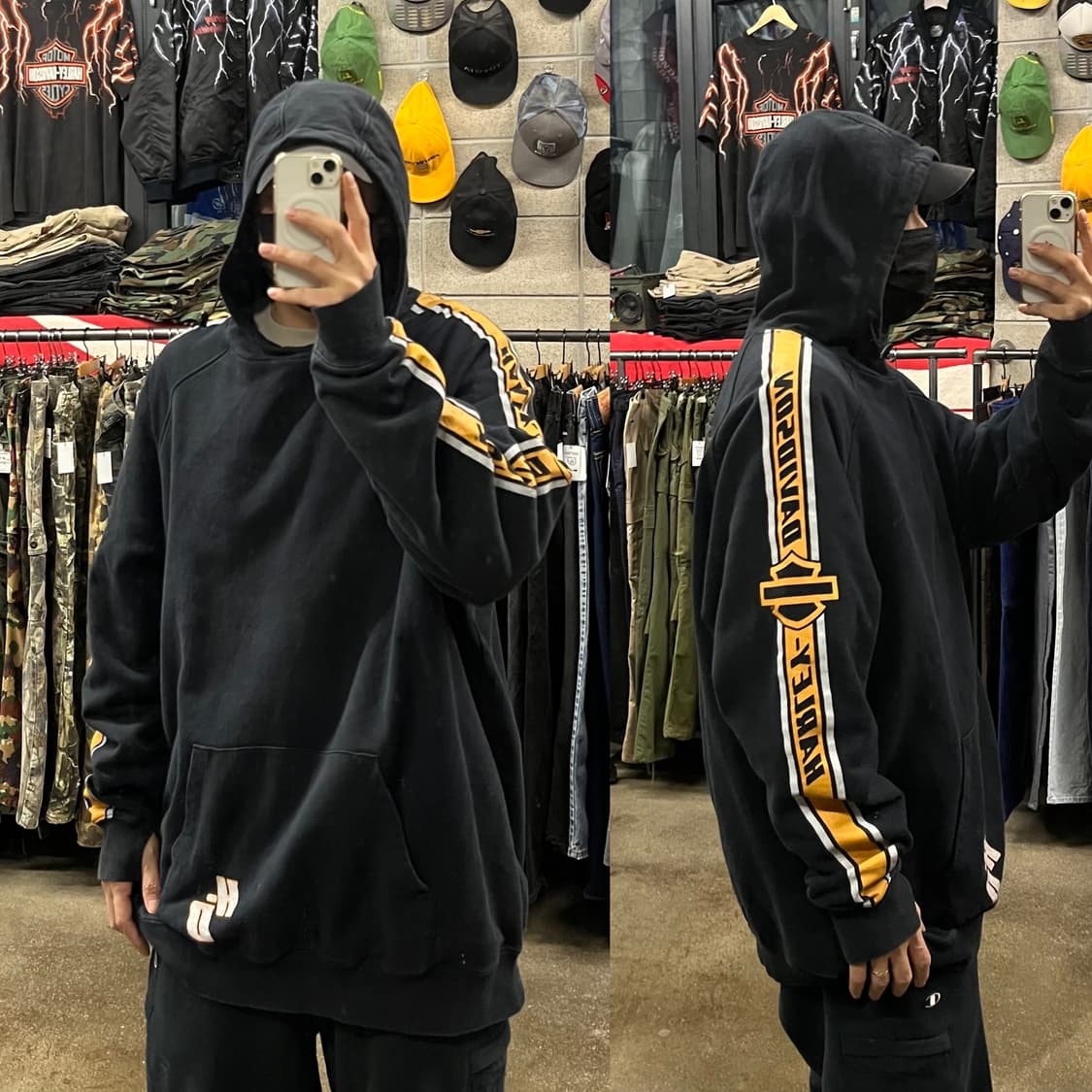 할리데이비슨 사이드 로고 후드티 (110-115) 상품이미지7