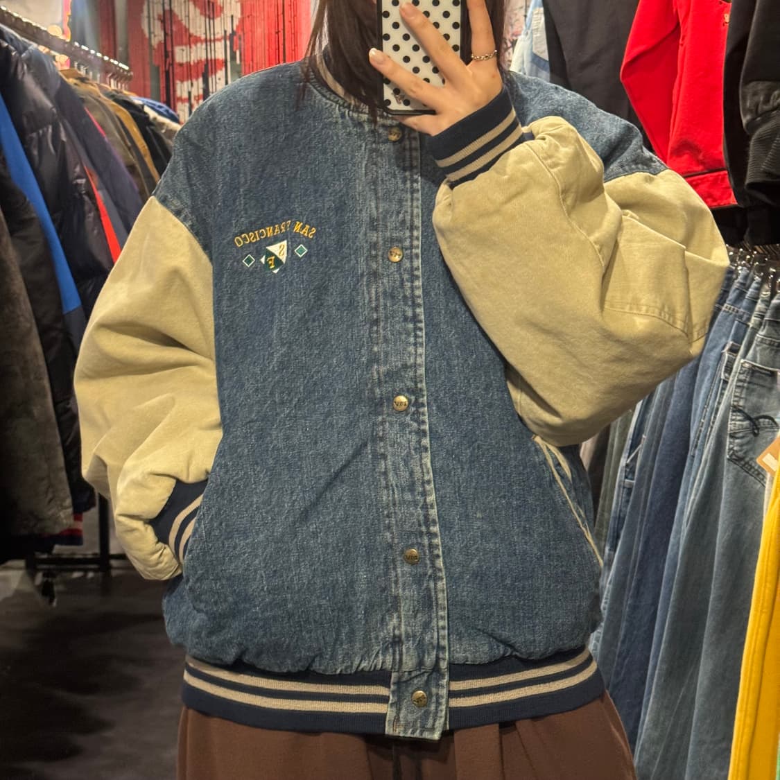 [IM] 데님 바시티자켓 상품이미지2