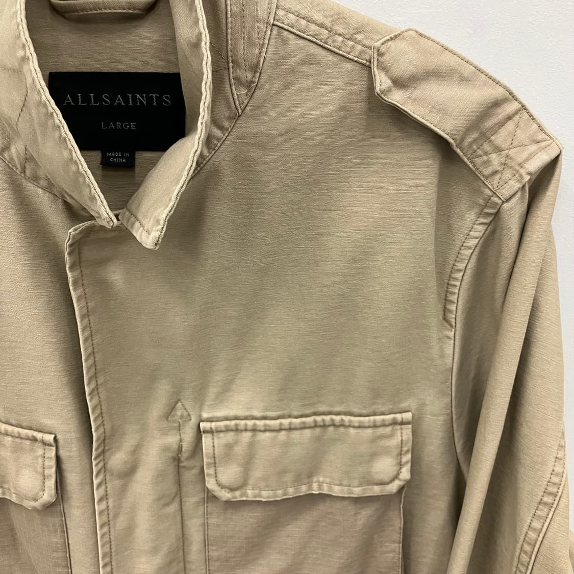 올세인츠 베이지 밀리터리 유틸리티 자켓 L 상품이미지5