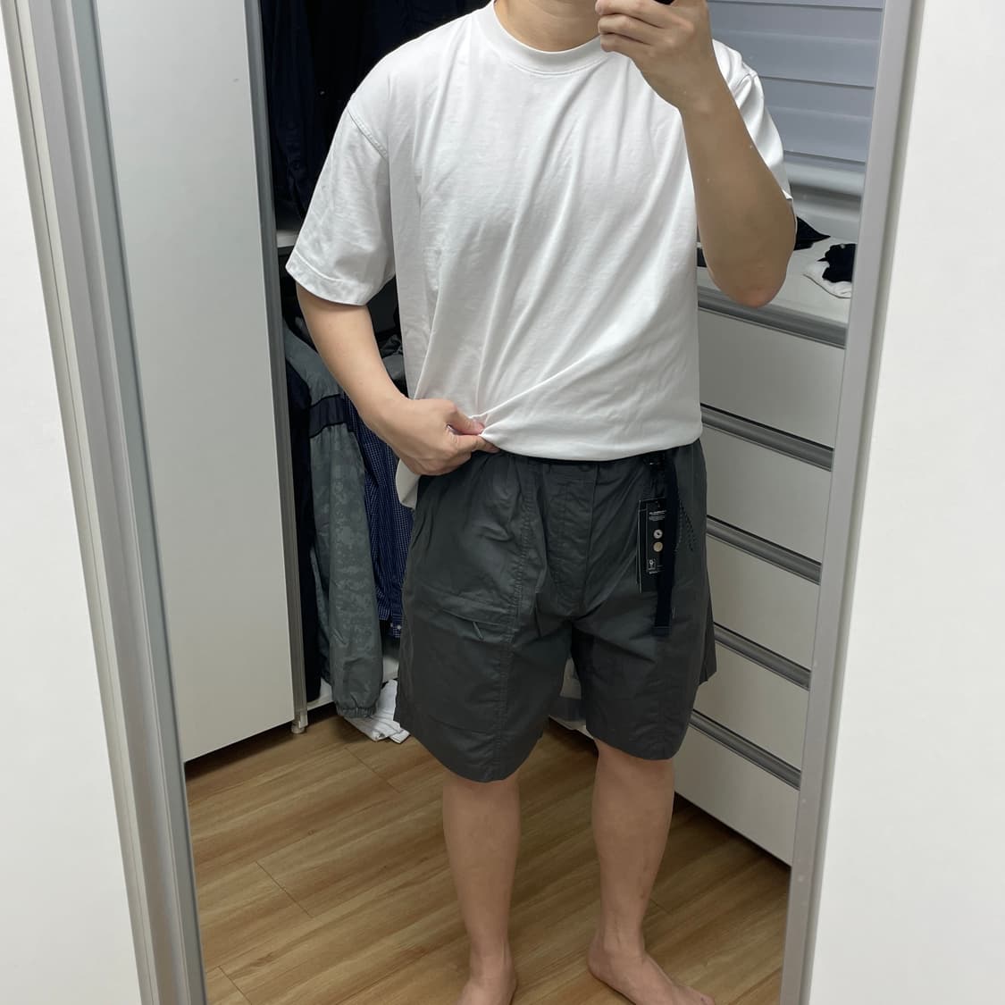 (새상품)시티 레저 CN 벨티드 유틸리티 쇼츠 [그레이] 38 상품이미지6