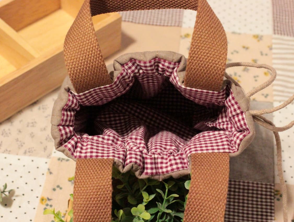 핸드메이드 누빔 손잡이 파우치 상품이미지6