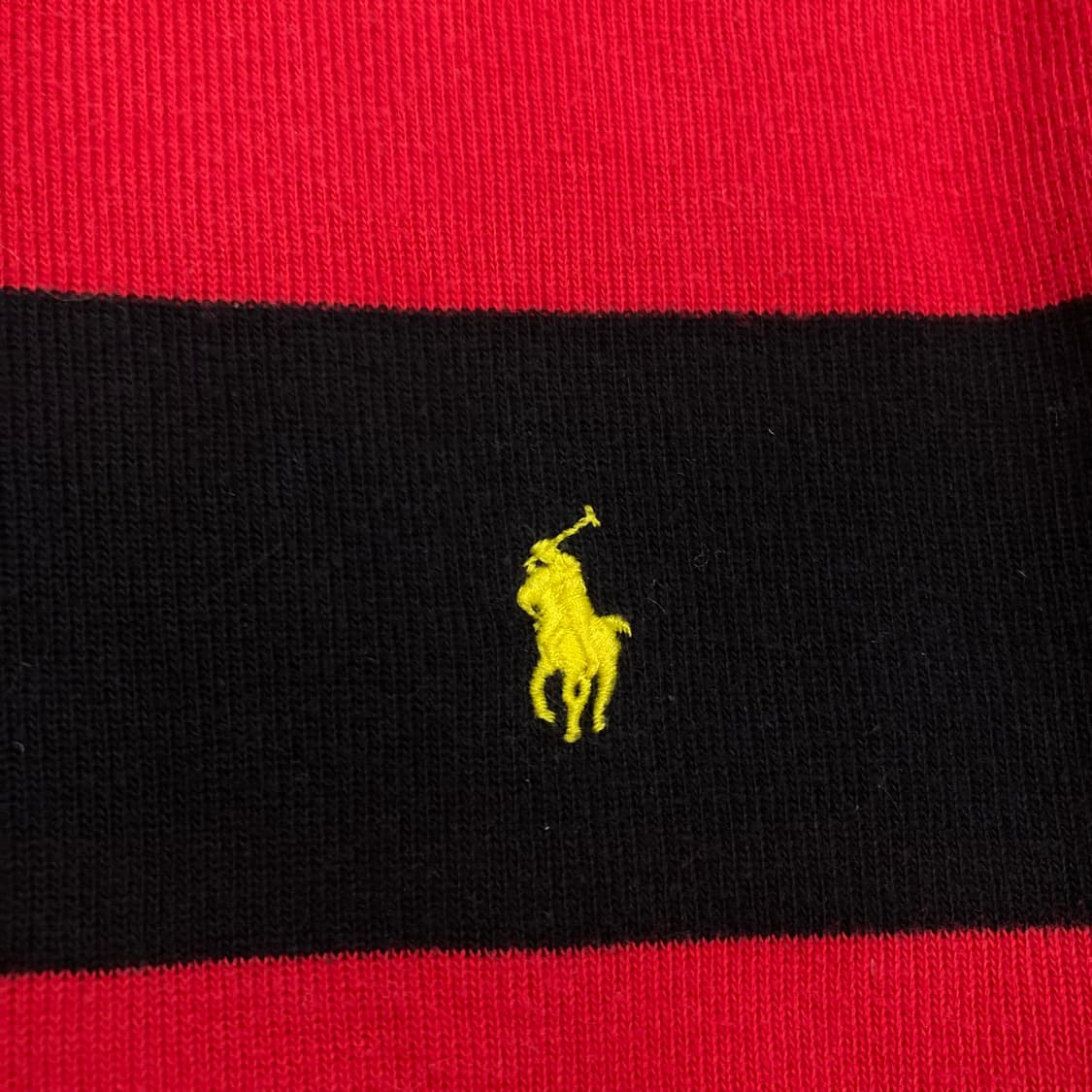 폴로 랄프 로렌 믹스 컬러 단가라 스몰 포니 반집업 니트 상품이미지2