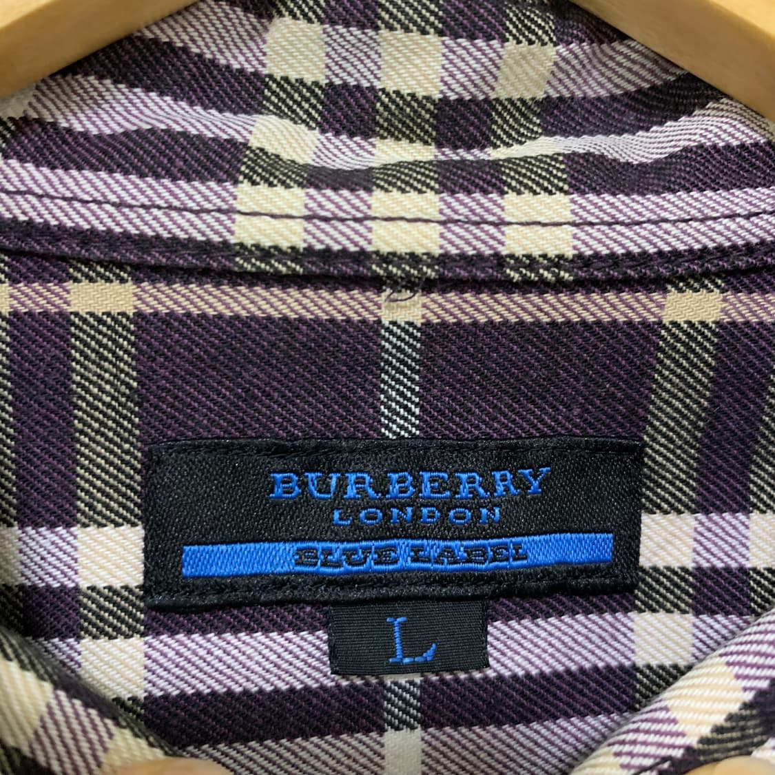 버버리 빈티지 체크 긴팔 셔츠 L 남녀공용 상품이미지3