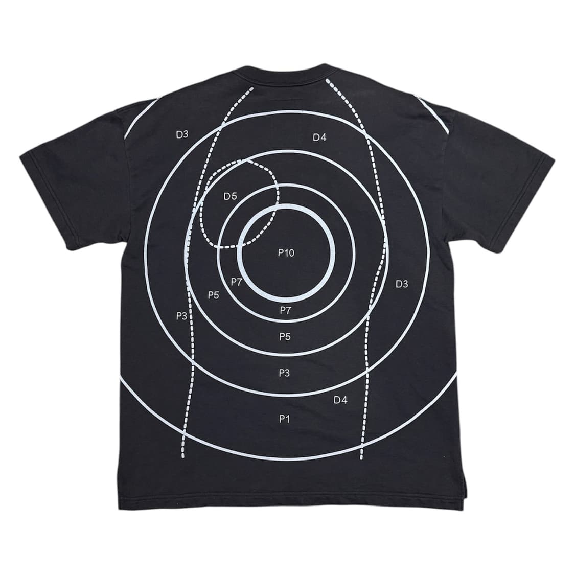 네이버후드 양면 프린팅 표적 사이드 절개 헤비웨잇 반팔 티셔츠 상품이미지2