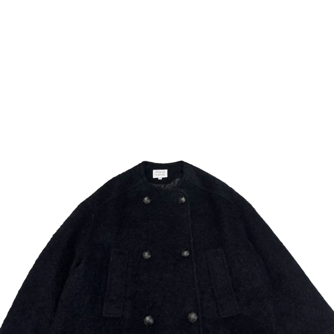 보카바카 네이비 모헤어 울 부클 더블 코트 상품이미지2