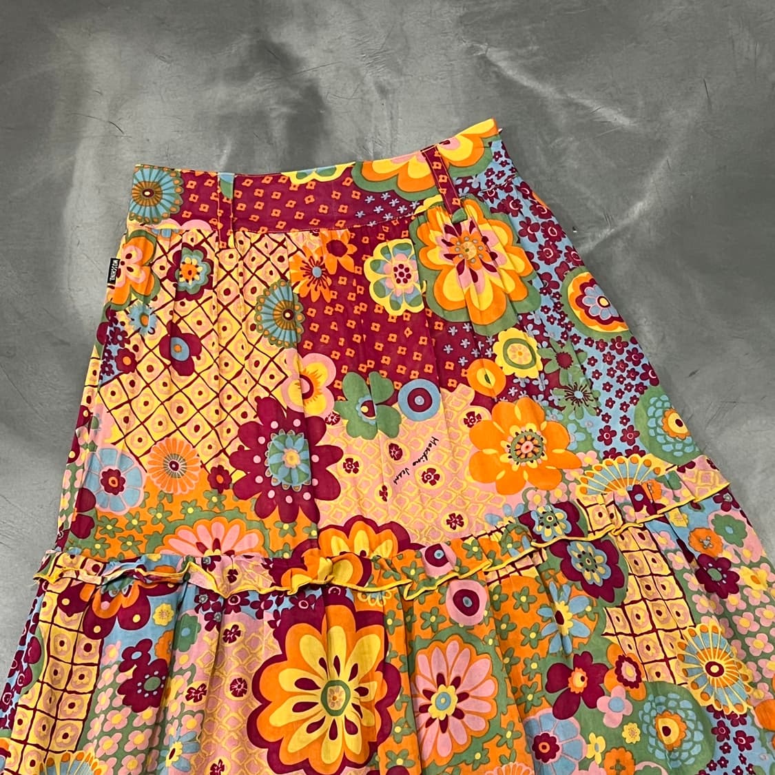  모스키노 진스 플라워 패턴 플리츠 스커트 y16344 상품이미지3