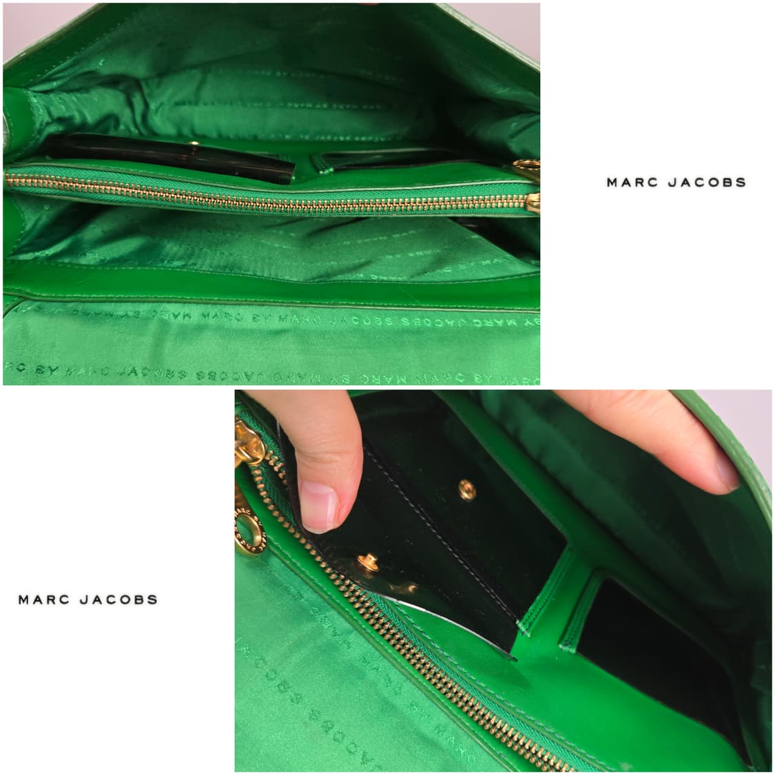 마크제이콥스 레더 사첼백 숄더백 가방 정품 그린 상품이미지9
