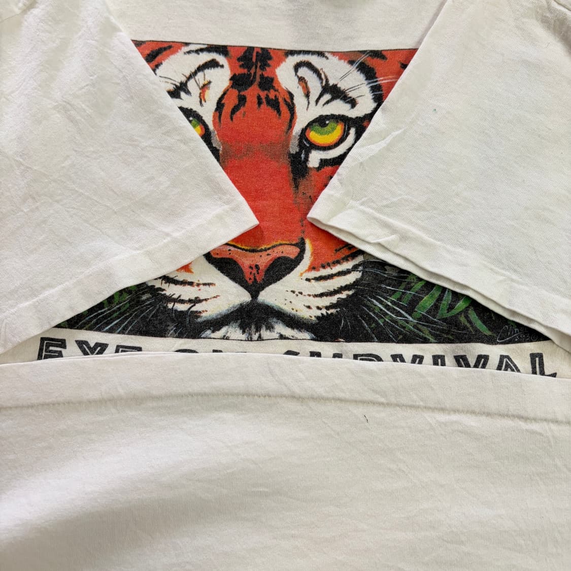 90s USA Eye On Survival 빈티지 반팔티 2XL 상품이미지8