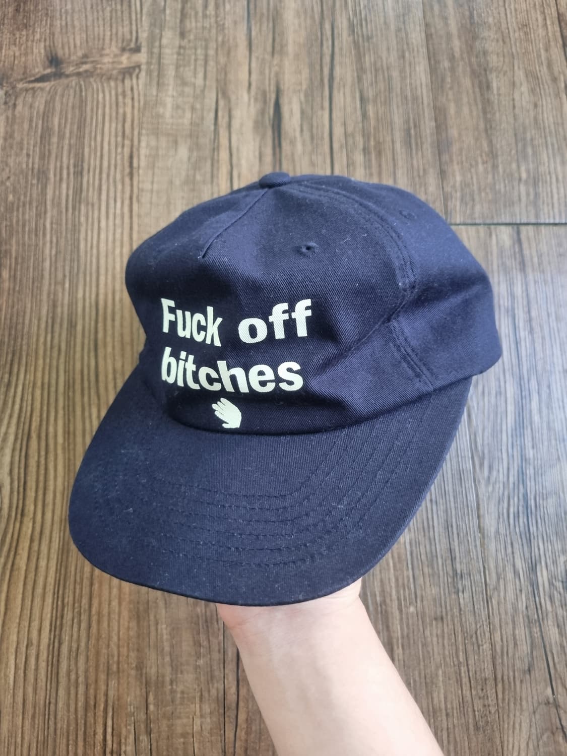 오늘만 판매) 하키스틱찹 fuck off bitches 모자 상품이미지3