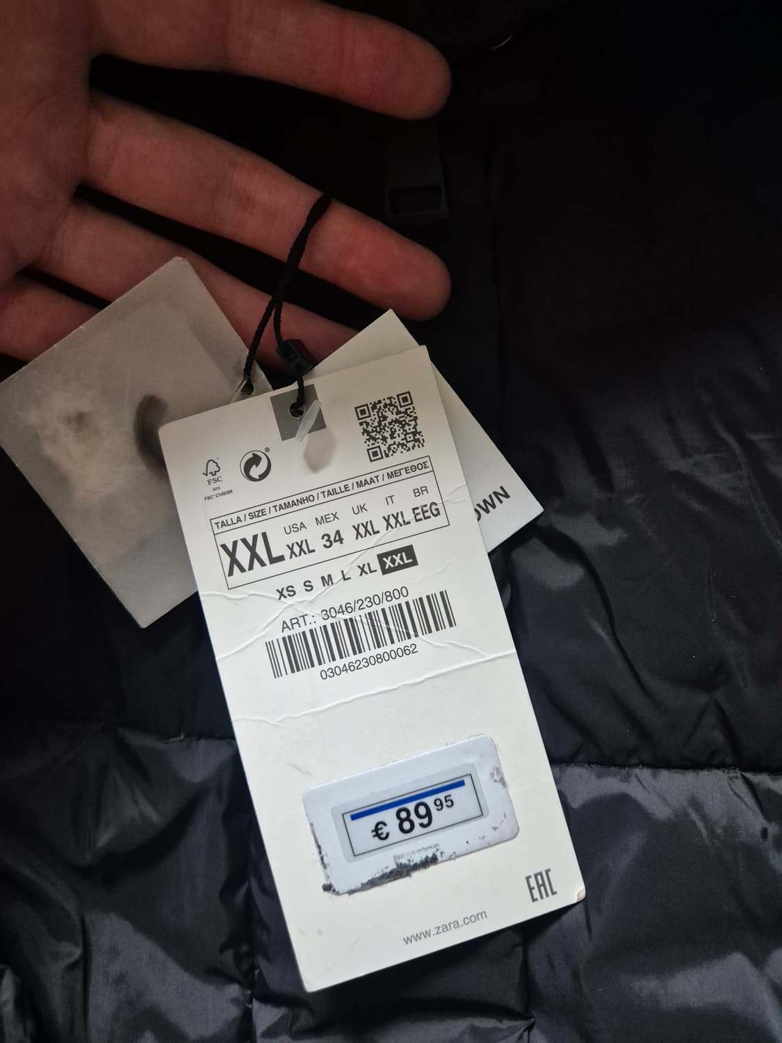 자라 필파워700 xxl 푸퍼 상품이미지4