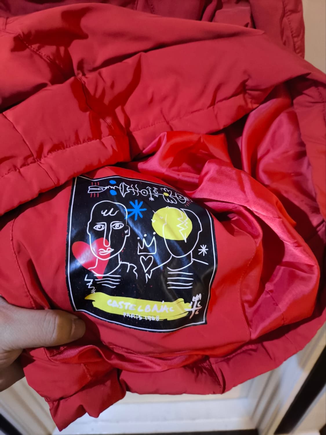 95 까스텔바작 패딩 점퍼 레드 상품이미지9