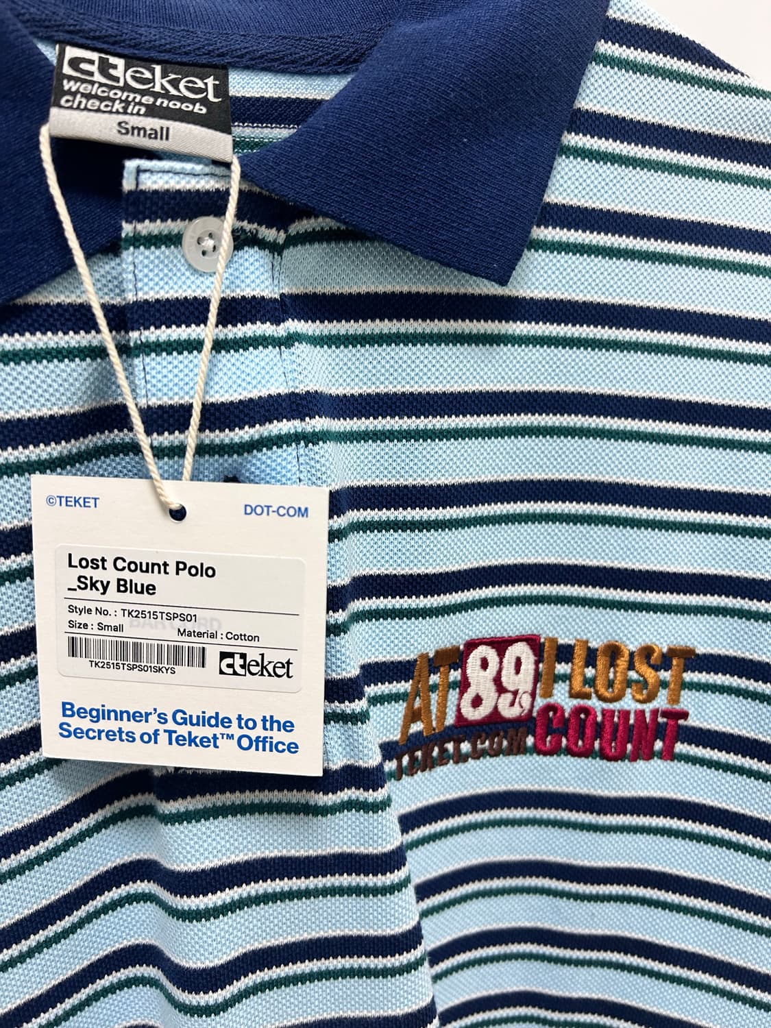 테켓 로스트 카운트 폴로(sky blue) s 상품이미지2